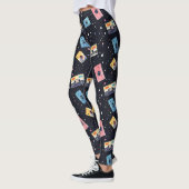 Retro-Kassetten im kosmischen Raum Leggings (Links)