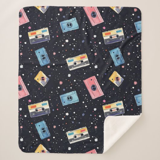 Retro-Kassetten im kosmischen Raum Sherpadecke (Vorderseite)
