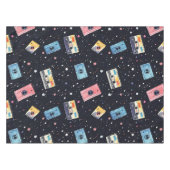 Retro-Kassetten im kosmischen Raum Tischdecke (Vorderseite (Horizontal))