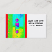 Retro Kassetten-Wurf zurück DJ notieren Visitenkarte (Rückseite)