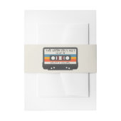 Retro-Kassettenband die Beste Hochzeit Einladungsbanderole (Vorderseite Beispiel)