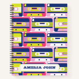 Retro-Kassettenband farbig, kundenspezifisch Notizblock