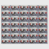 Retro-Kassettenband Geschenkpapier (Flach)