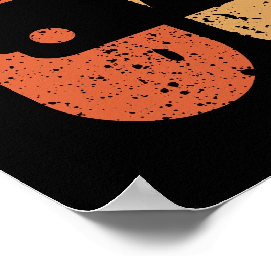 Retro-Kassettenband (Grunge-Effekt) Poster (Ecke)