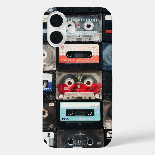 Retro-Kassettenbild auf iPhone-Hülle Case-Mate iPhone Hülle (Rückseite)