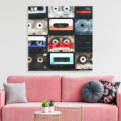 Retro-Kassettenbild auf Leinwand (Insitu (Wohnzimmer))