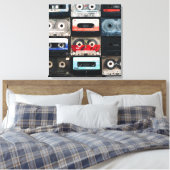 Retro-Kassettenbild auf Leinwand (Insitu (Schlafzimmer))