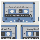 Retro Kassettengewohnheitsgewebe Stoff (Nahaufnahme)