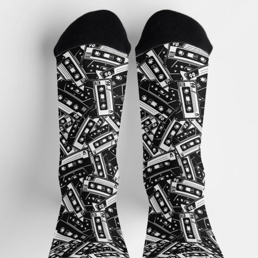 Retro-Kassettensäcke - Vintage Gehäuse Socken (Oben)