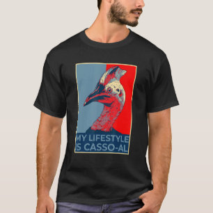 Retro-Kasuare-Tier-Wortspiel Vintage-Kasuarbirder T-Shirt
