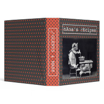 Retro Kat Dein Foto Monogram Polka Dot Niedlich Sp