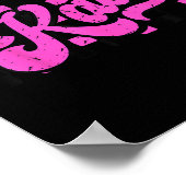 Retro Katy Checkered Coquette Bow Butterfly  Poster (Ecke)