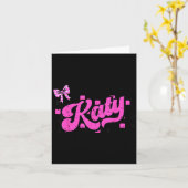 Retro Katy Kariert Kokette Schleife Schmetterling Karte (Gelbe Blume)