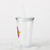 Retro-Katze Acryltrinkbecher (Links)