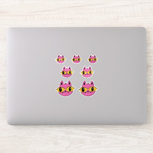 Retro-Katze Aufkleber (Computer)
