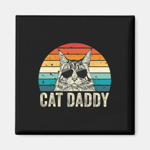 Retro Katze Daddy Vintag gestört Maine Coon Cat Magnet