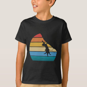 Retro-Katze erklimmt Meowtain Vintage-Kitty-Gesche T-Shirt