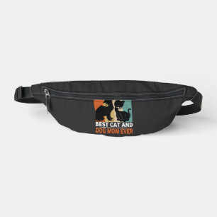 Retro Katze Hund Mama Katze Mama Furmama Welpe Kät Bauchtasche