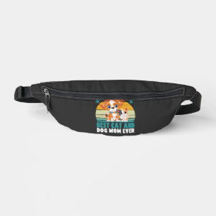 Retro Katze Hund Mama Katze Mama Furmama Welpe Kät Bauchtasche