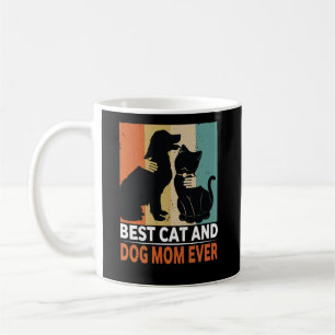 Retro-Katze-Hund-Mama-Katze-Mama-Furmama-Welpe-Kit Kaffeetasse