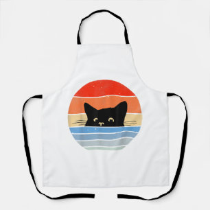 Retro-Katze, Katzenliebhaber, Katzenbesitzer, Süße Schürze