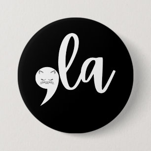 Retro-Katze Komma La Kamala Harris 2024 Wahl  Button