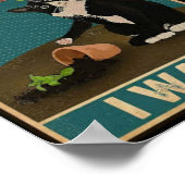 Retro-Katze Poster (Ecke)