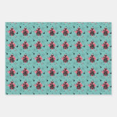 Retro Katzen Atomische Sternexplosion Moderne Mitt Geschenkpapier Set (Vorderseite 3)