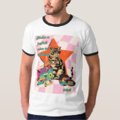 Retro-Katzen-Bibelvers-T-Shirt Unisex T-Shirt (Vorderseite)