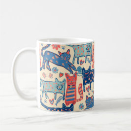 Retro-Katzen  Kaffeetasse