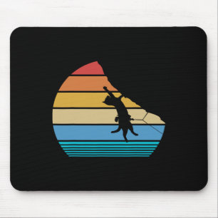 Retro-Katzen-Kletter-Miau-berg Vintage-Kitty-Gesch Mousepad