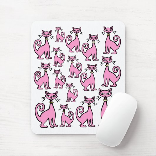 Retro-Katzen Mousepad (Mit Mouse)