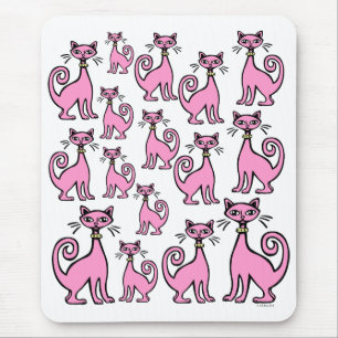Retro-Katzen Mousepad