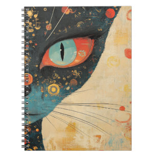Retro-Katzen-Notizbuch, Katzen-Tagebuch, Geschenki Notizblock
