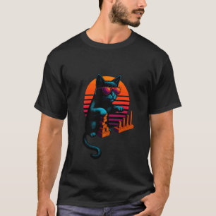 Retro-Katzen-Reha-Unabhängigkeitsfähigkeiten Ergot T-Shirt