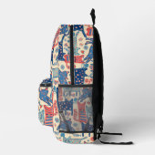 Retro-Katzen-Rucksack Bedruckter Rucksack (Rechts)