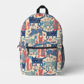 Retro-Katzen-Rucksack Bedruckter Rucksack (Vorderseite)