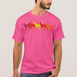 Retro-Katzen T-Shirt