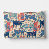 Retro-Katzen  Zubehörtasche (Rückseite)