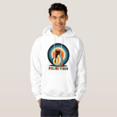 Retro-Katzendesign mit Feline Vibes Hoodie (Vorne ganz)