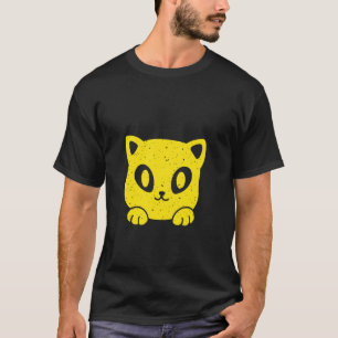Retro-Katzengesicht Katze Kätzchen 80er 90er Kind T-Shirt