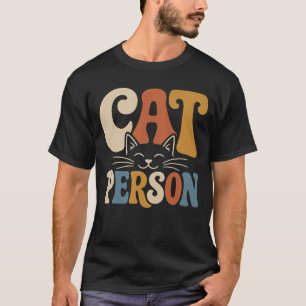Retro-Katzenliebhaber-Typografie Katzenliebhaber T-Shirt