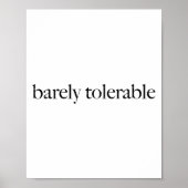 Retro kaum tolerierbares Funny Zitat für Spaß am A Poster (Vorne)