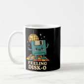 Retro Kawaii Diskette Retro-Tech-Witz 80er 90er D Kaffeetasse (Links)