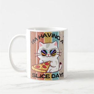 Retro Kawaii niedliche Katzenfresse Kaffeetasse