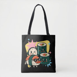 Retro Kawaii Sushi Cute Japanese Food Tasche
