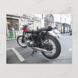 Retro Kawasaki W650 Postkarte