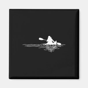 Retro Kayak Boat Lover Kanufahren Kayaking Paddlin Magnet