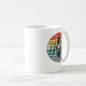 Retro Kayak Canoe Lover Funny Kayaking Paddling Ka Kaffeetasse (VorderseiteRechts)