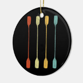 Retro Kayak Kayaking Paddling Vintag Keramik Ornament (Links)